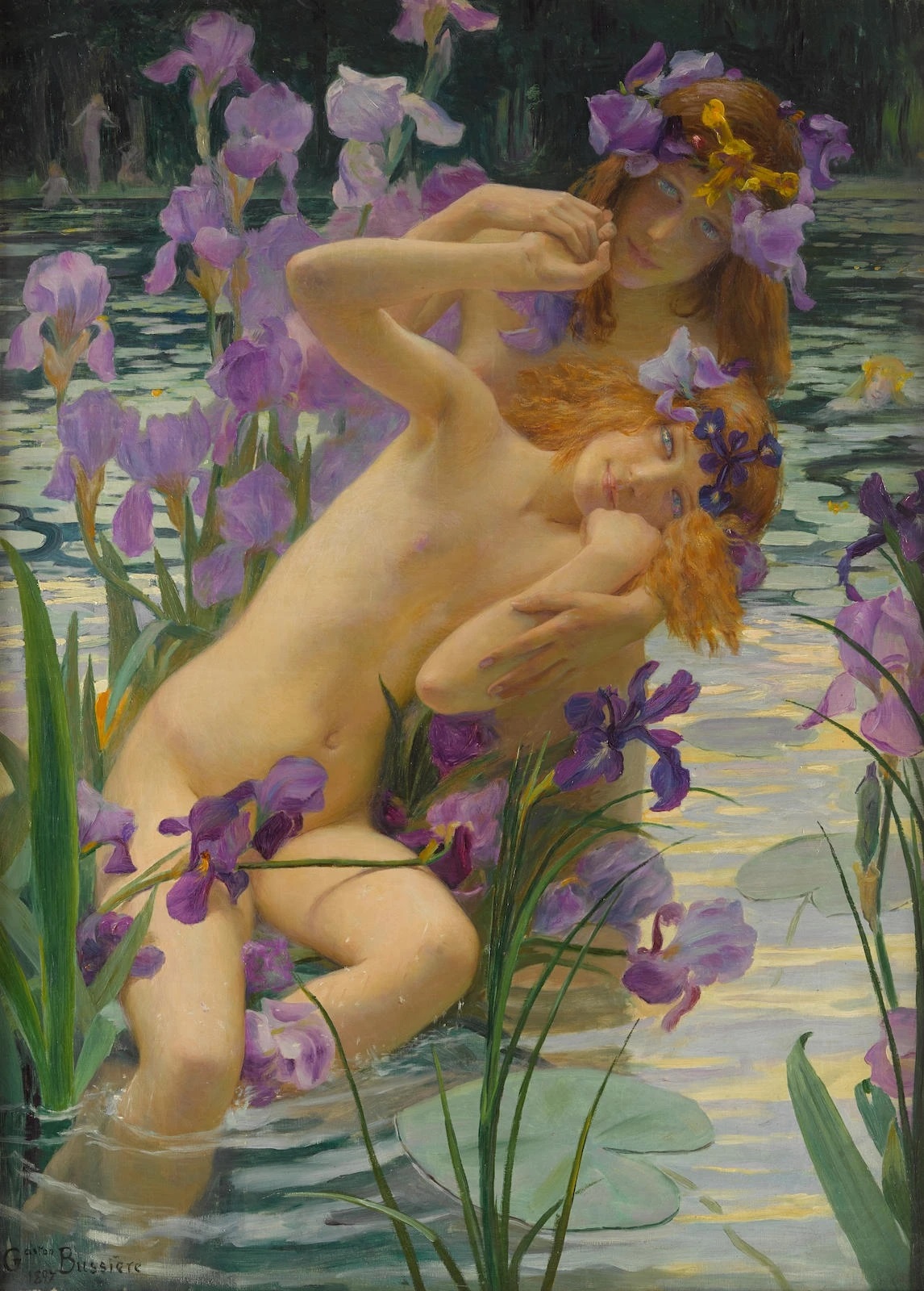 Les iris by Gaston Bussière