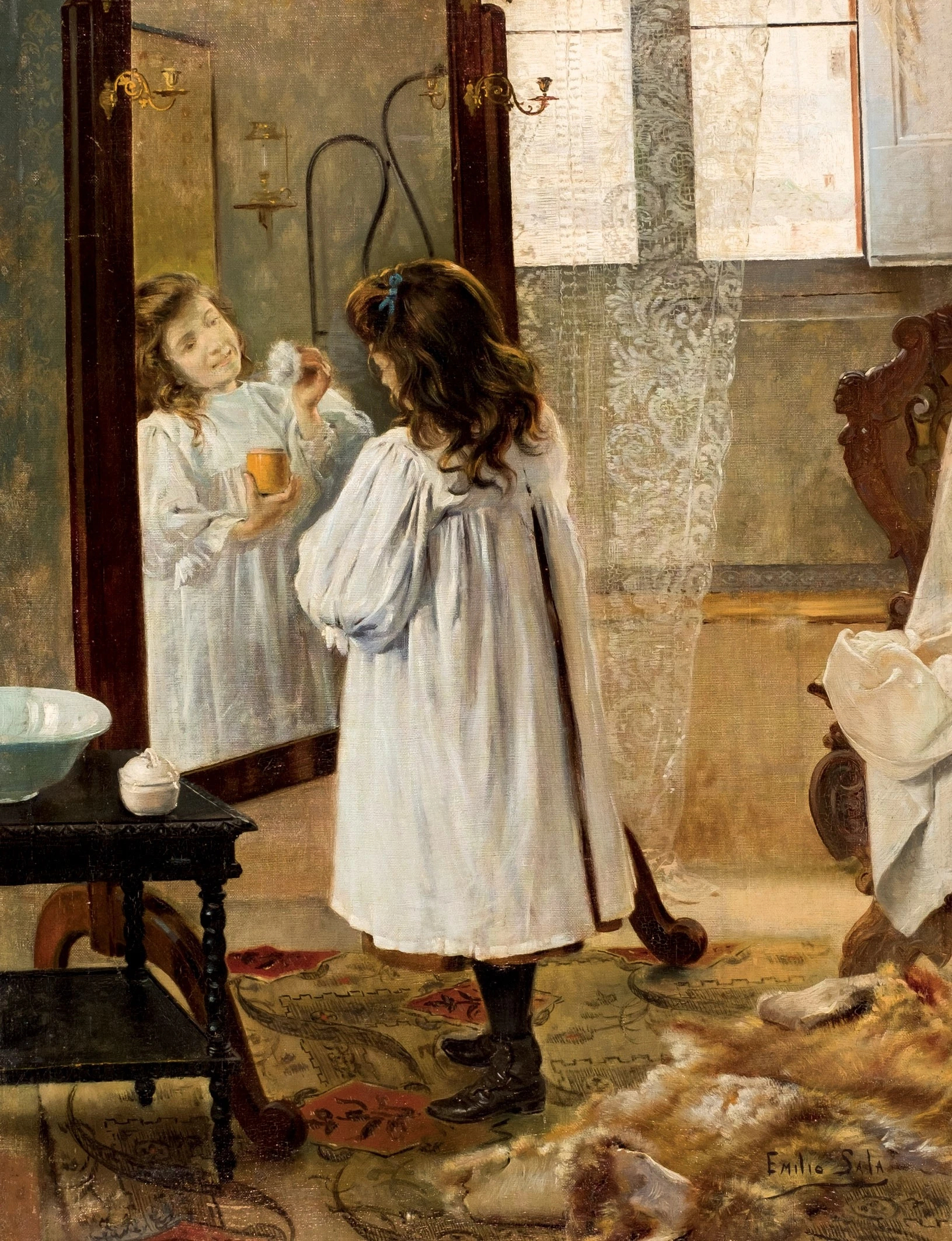 La joven coqueta, Emilio Sala y Francés
