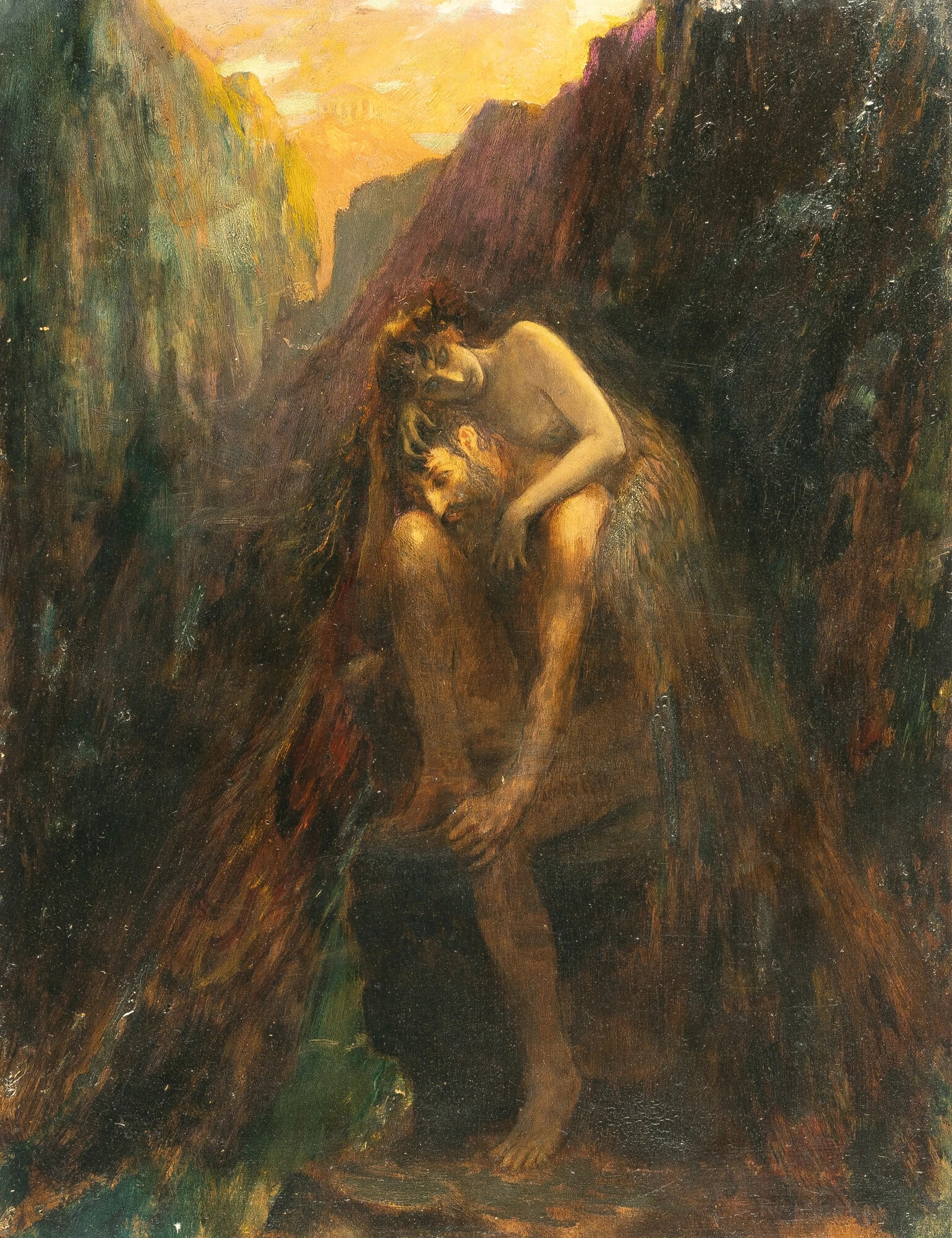 Oedipus and the Sphinx by Georges Rochegrosse