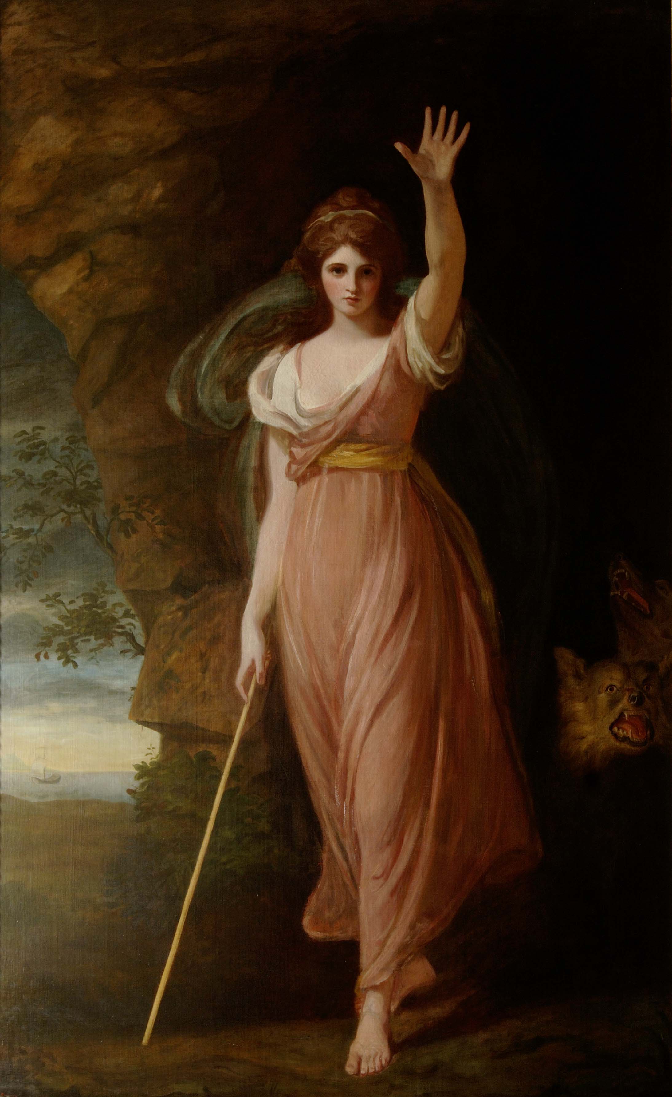 Emma Hart, Lady Hamilton as Circe by George Romney