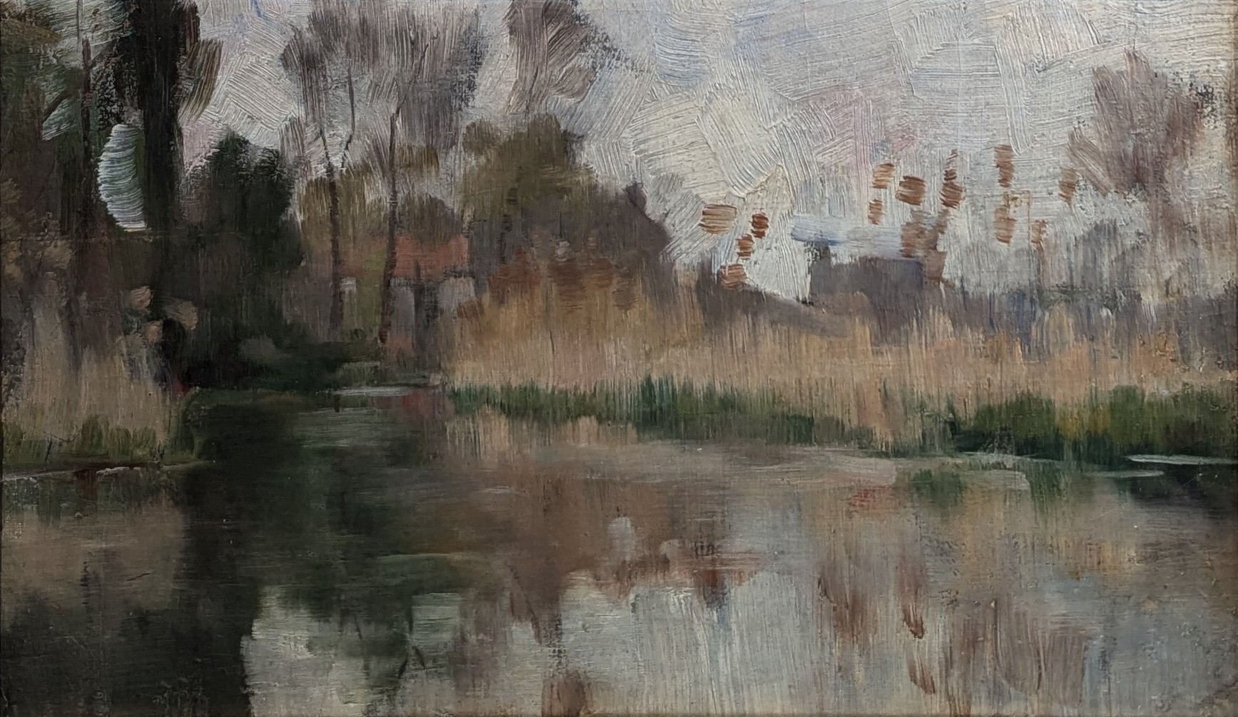 Motiv från Grez by Ivar Nyberg