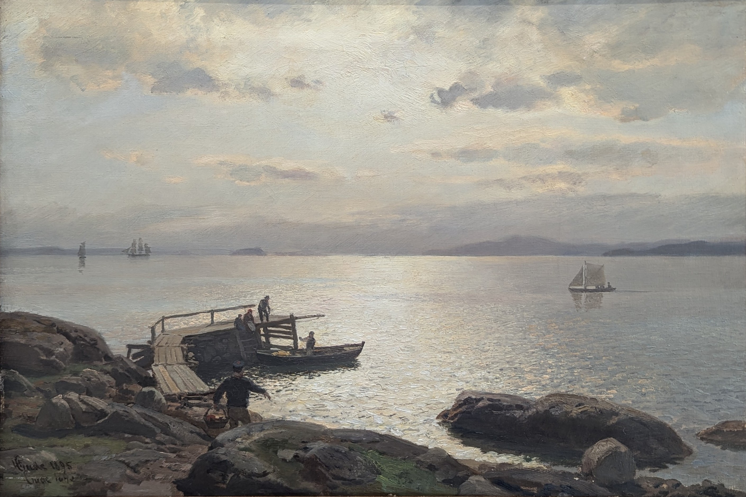 Kustlandskap by Hans Gude