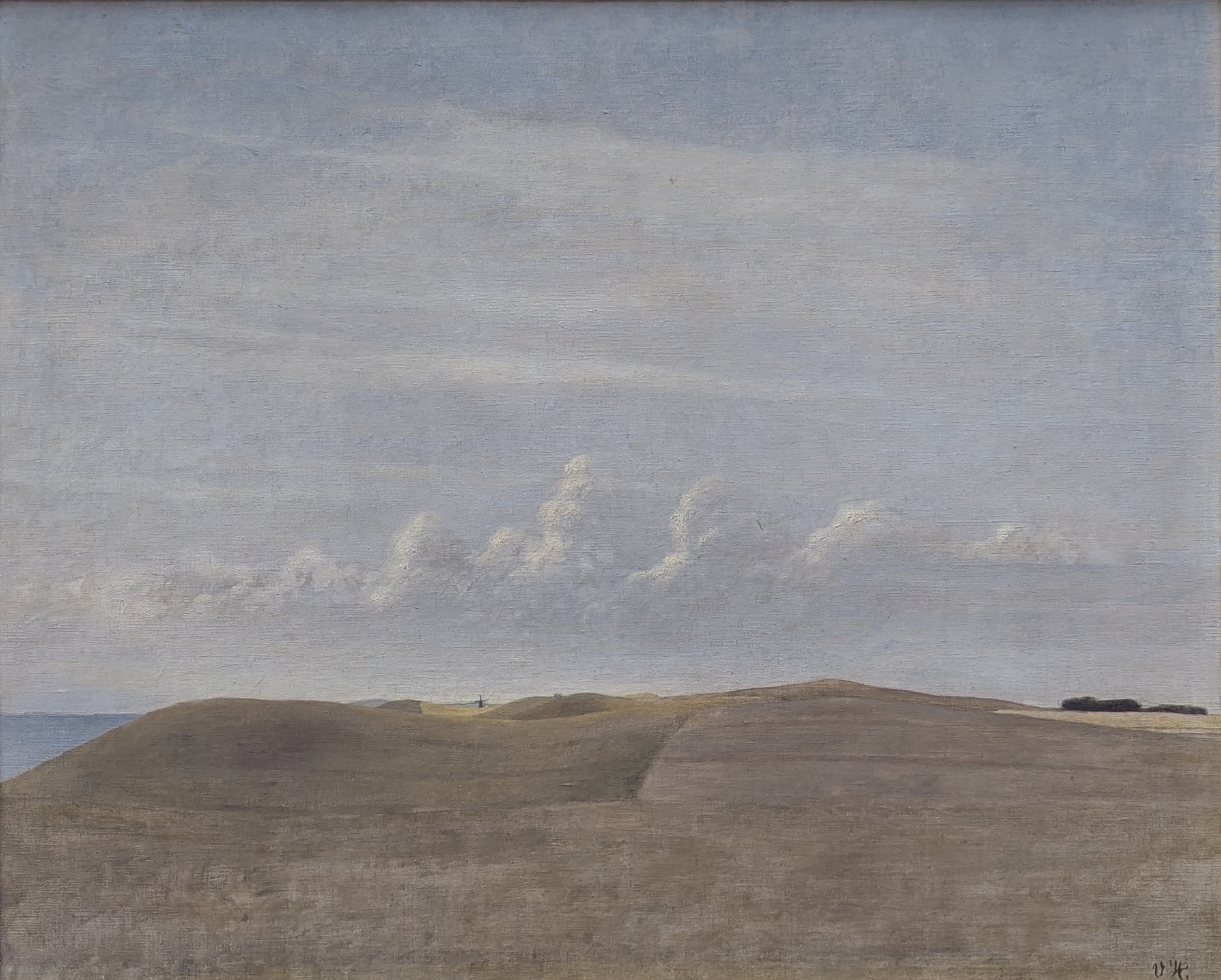 Landskap by Vilhelm Hammershøi