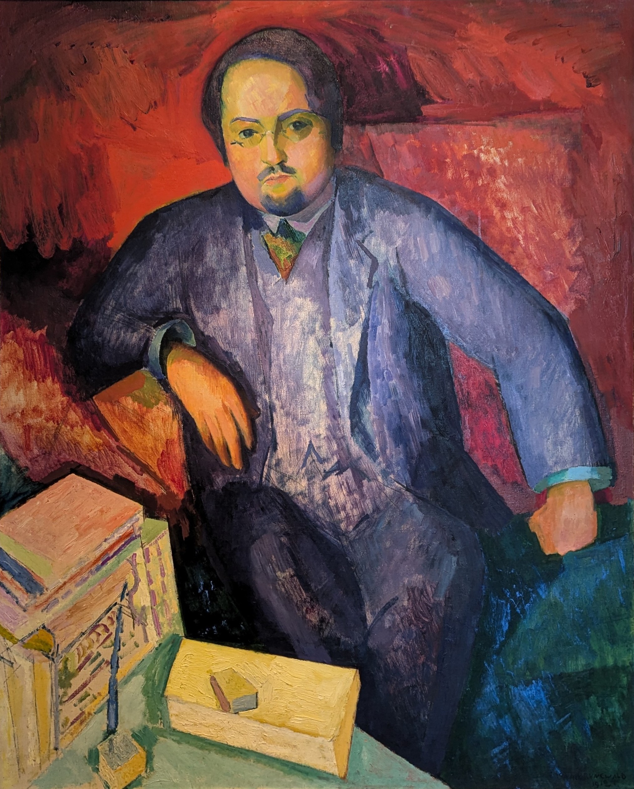 Porträtt av Ludvig Nordström by Isaac Grünewald