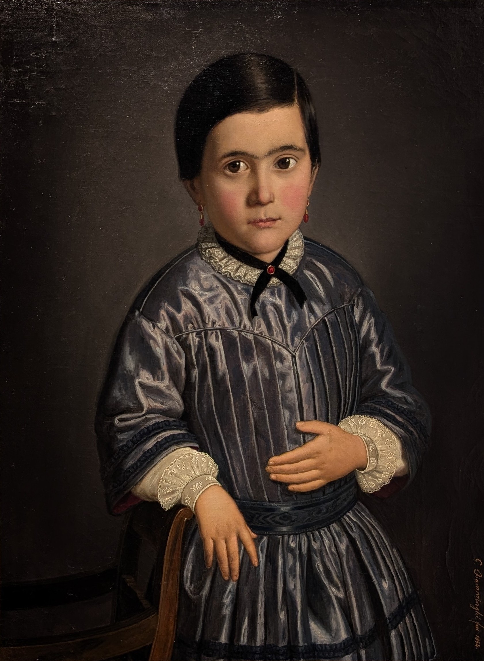 Ritratto di Giulietta Forti bambina by Giacomo Fiamminghi