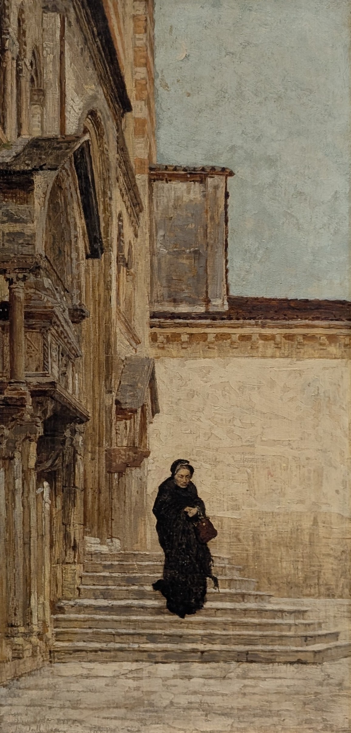 La nonna (Dopo la messa) by Angelo Dall'Oca Bianca