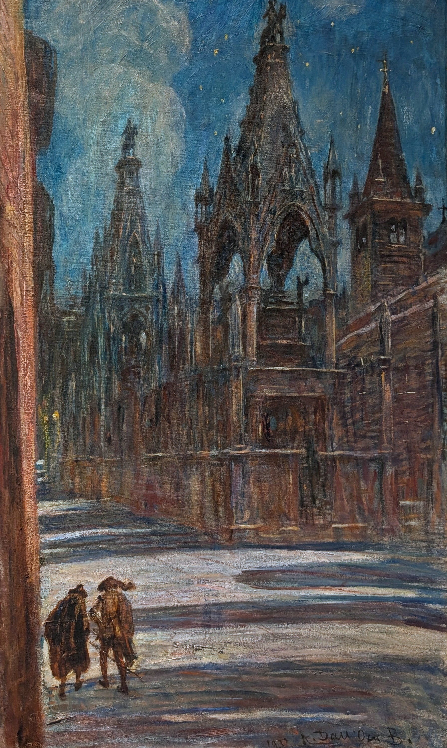 Ombre e luci medievali o Notturno Medievale by Angelo Dall'Oca Bianca