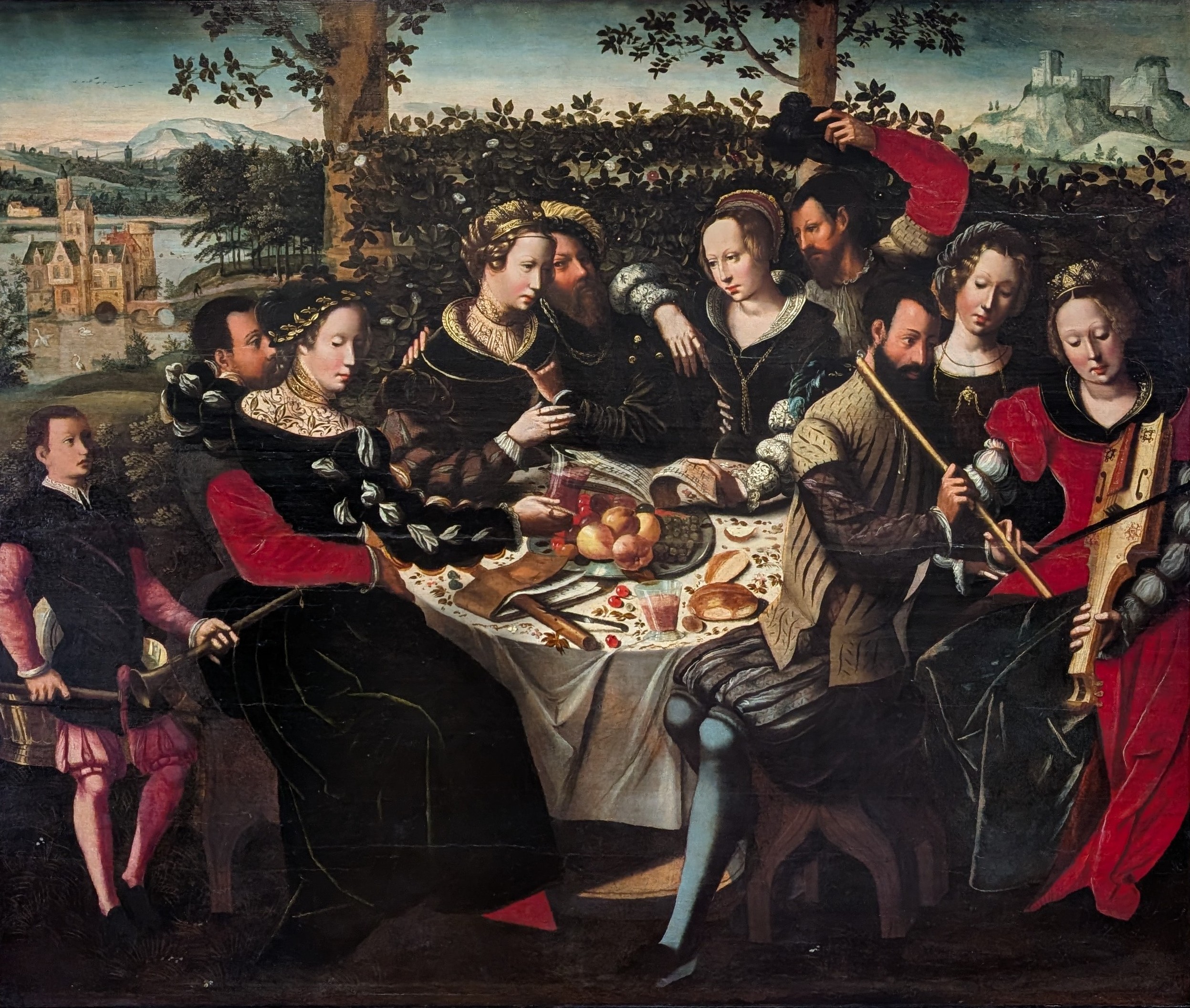 Concerto a tavola by Ambrosius Benson