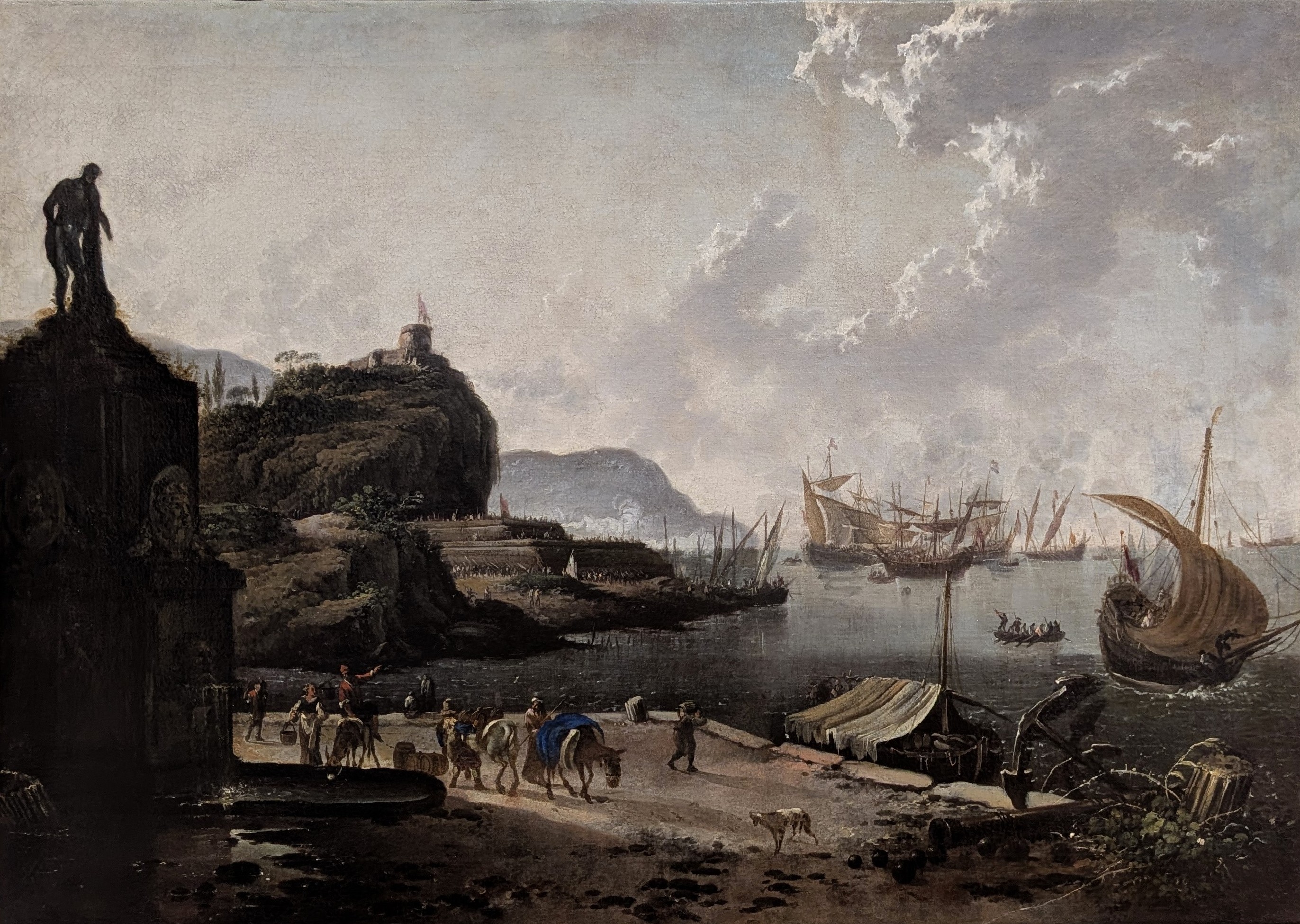 Landscape with Harbour by Hans de Jode