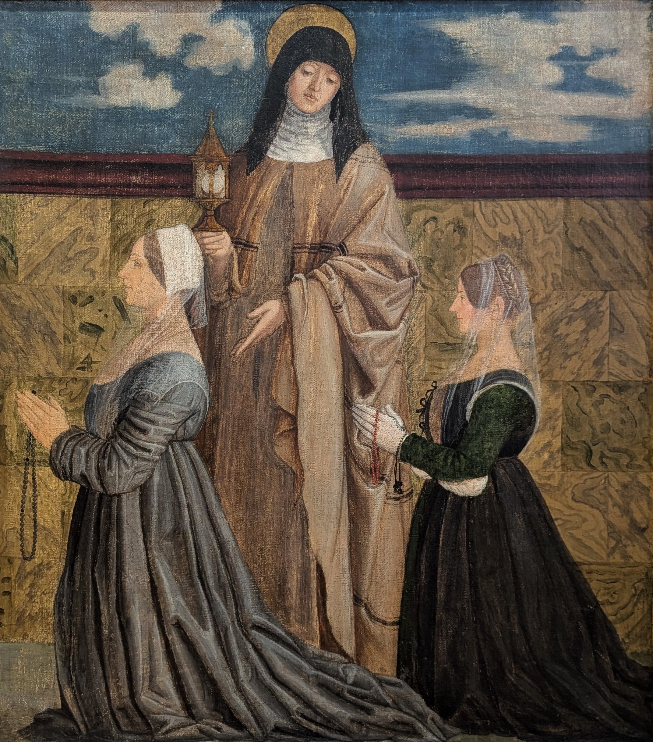 Santa Chiara e due devote by Francesco Morone