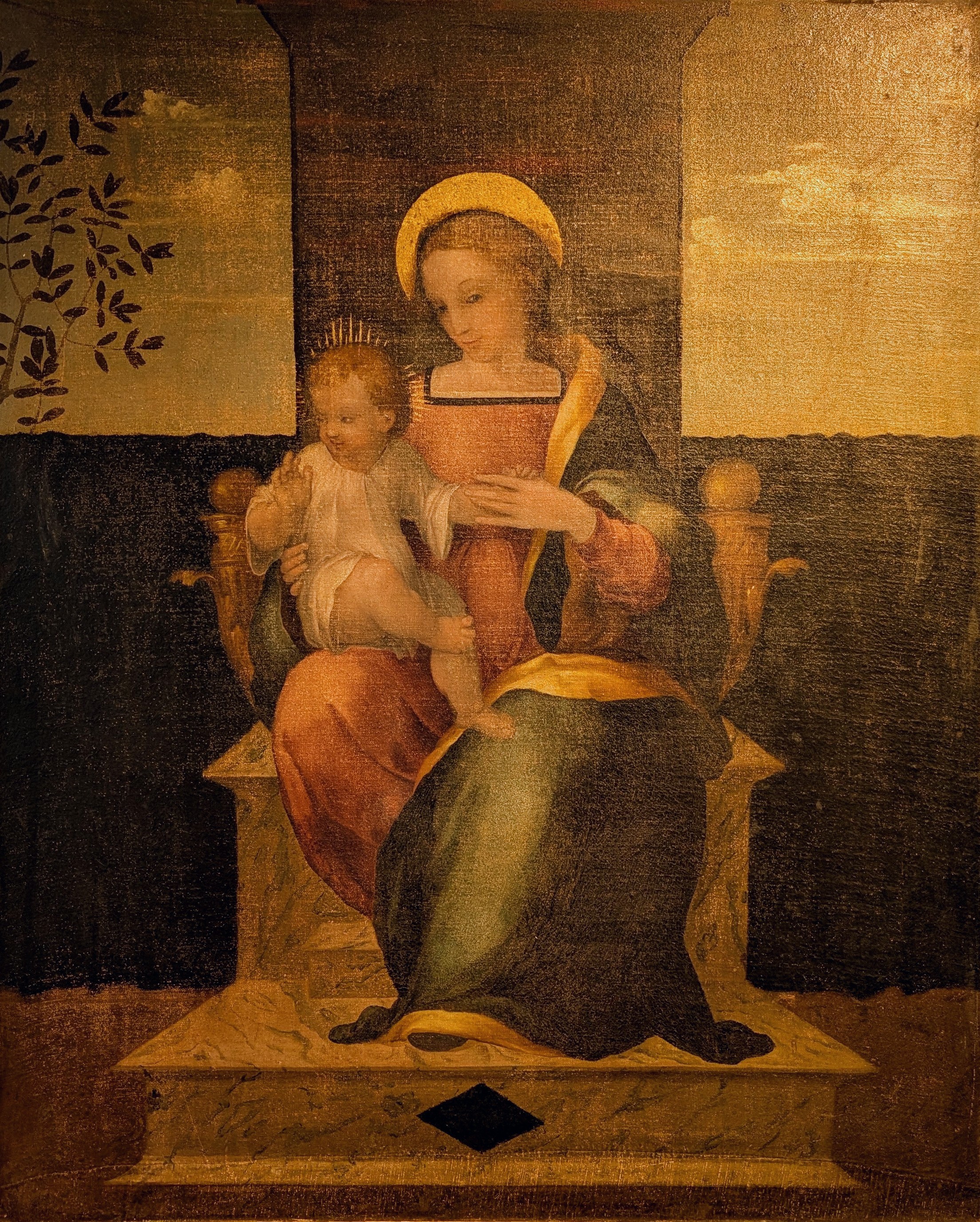 Madonna col bambino by Zenone Veronese