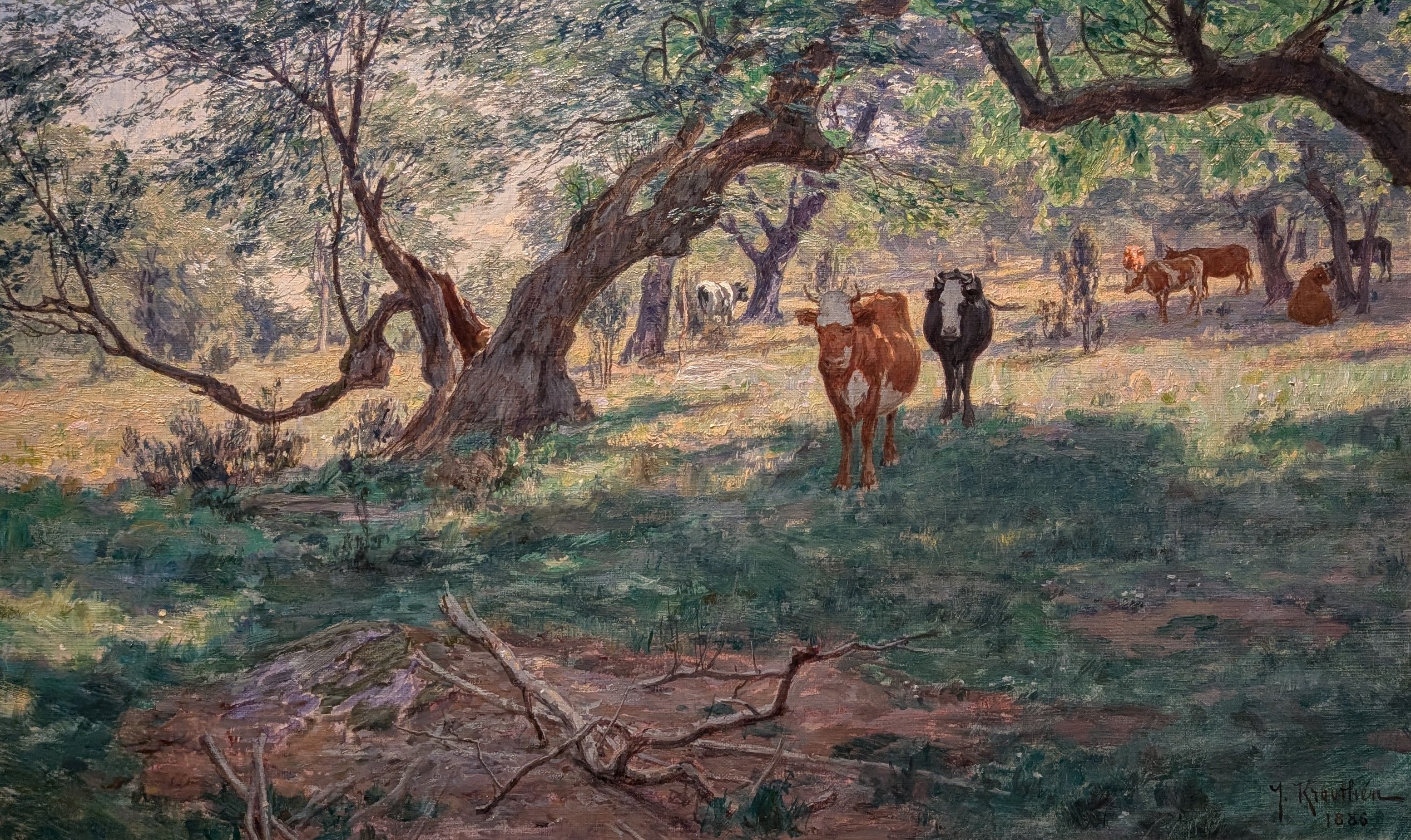 Beteshage med kor by Johan Krouthén