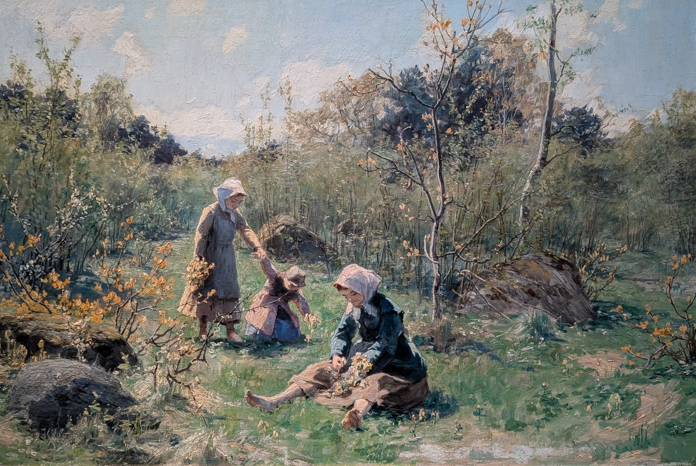 Vårlandskap från Ryd by Johan Krouthén