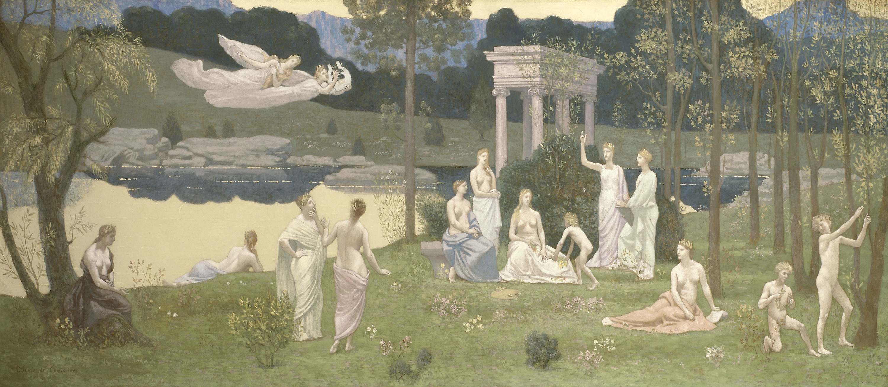 The Sacred Grove, Beloved of the Arts and the Muses, Pierre Puvis de Chavannes