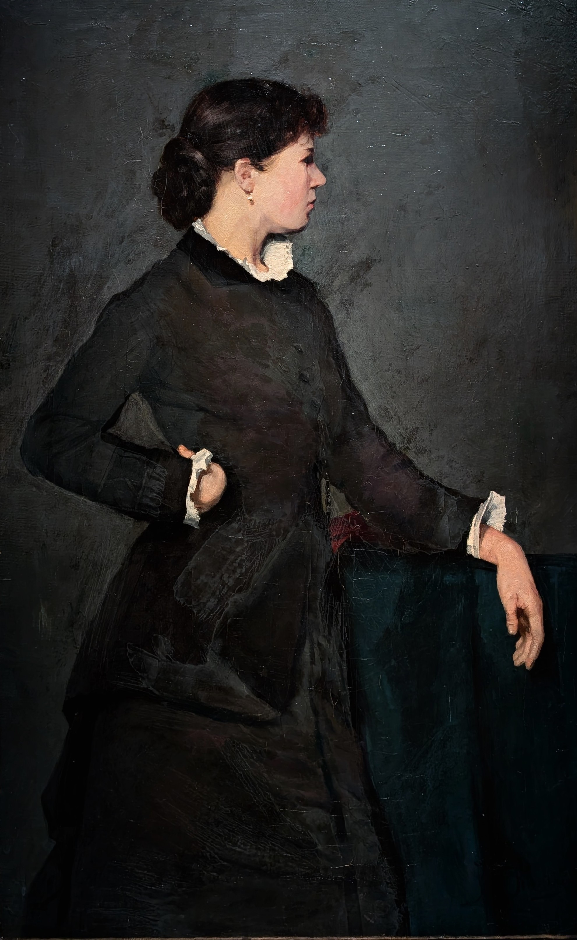 Porträtt av Konstnären Märtha Johansen by Johan Krouthén