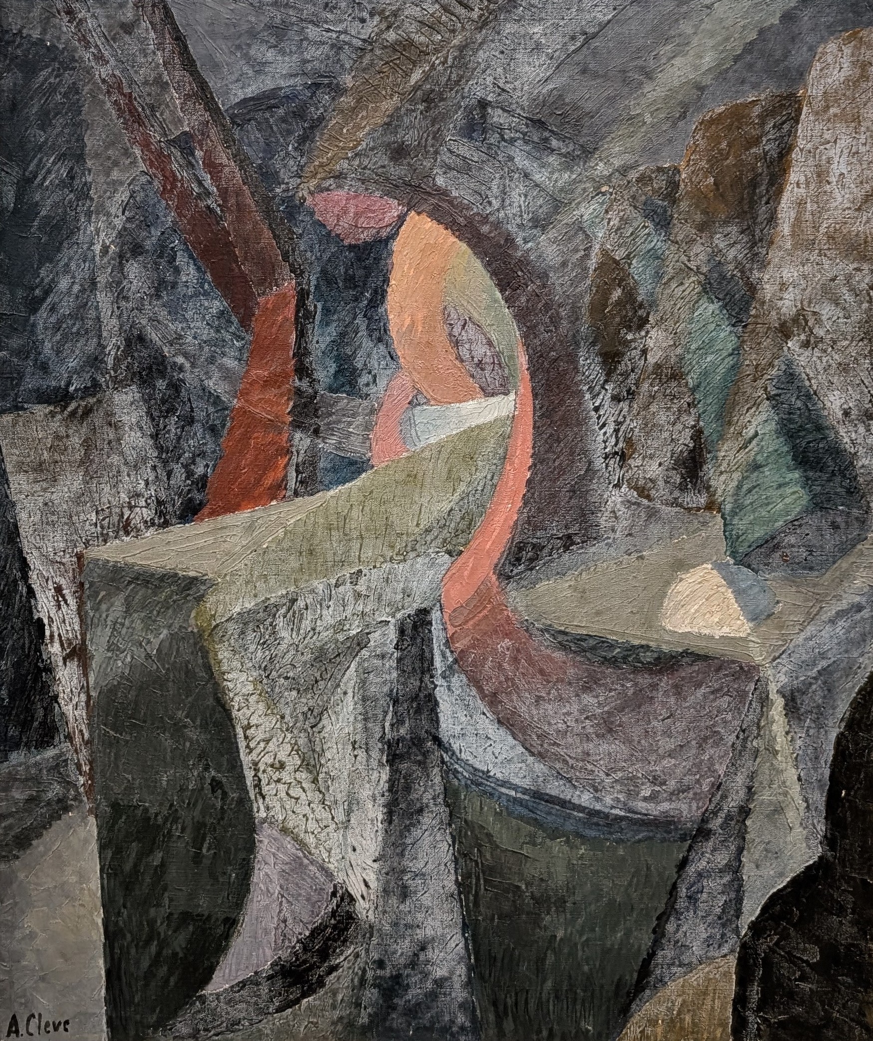 Sittande dam by Agnes Cleve