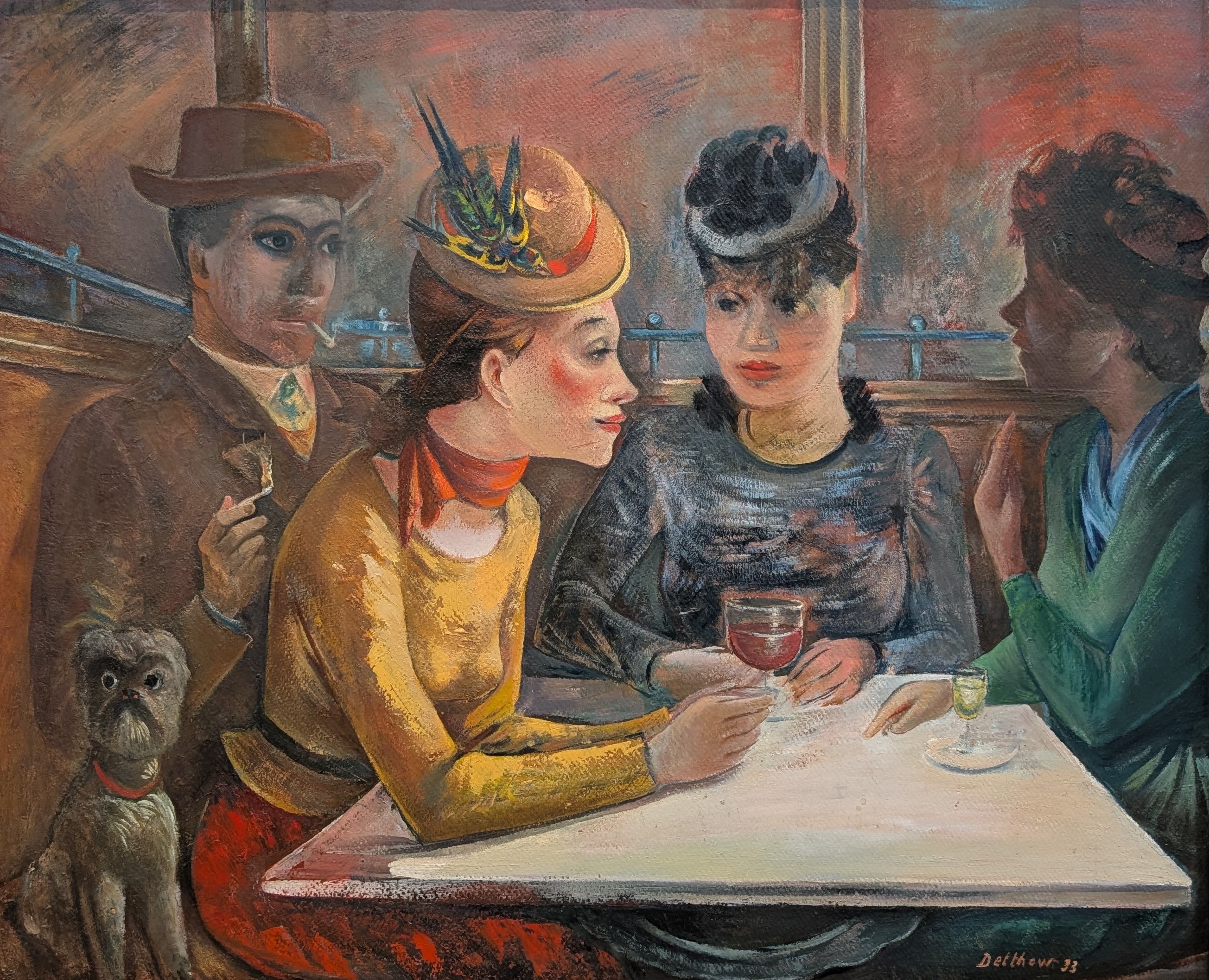 Scène de café by Eric Detthow