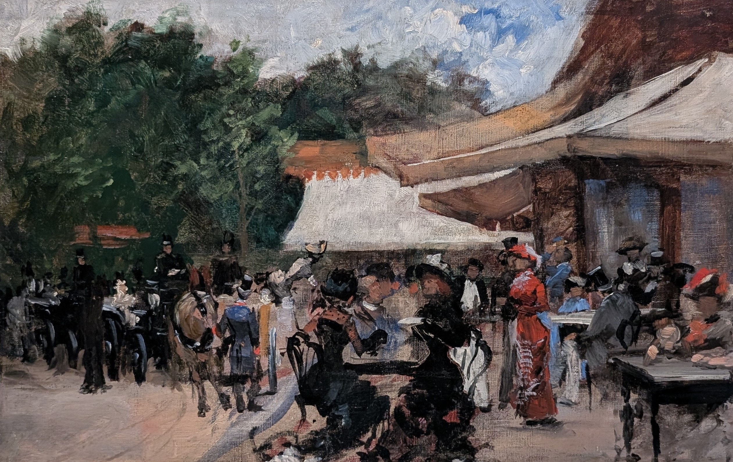 Vid Café de la Cascade i Bois de Boulogne, Paris by Hugo Birger