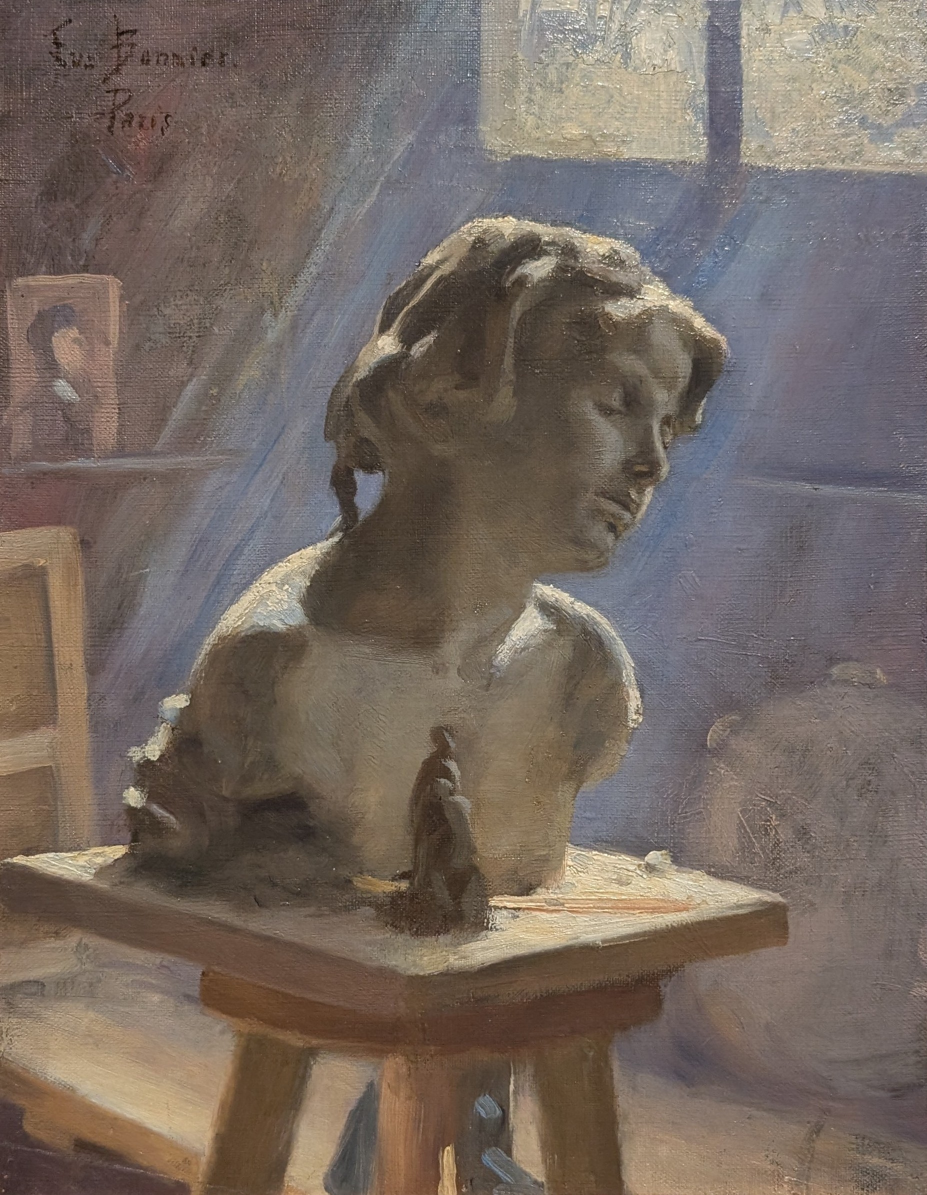 Ateljéinteriör i Paris by Eva Bonnier