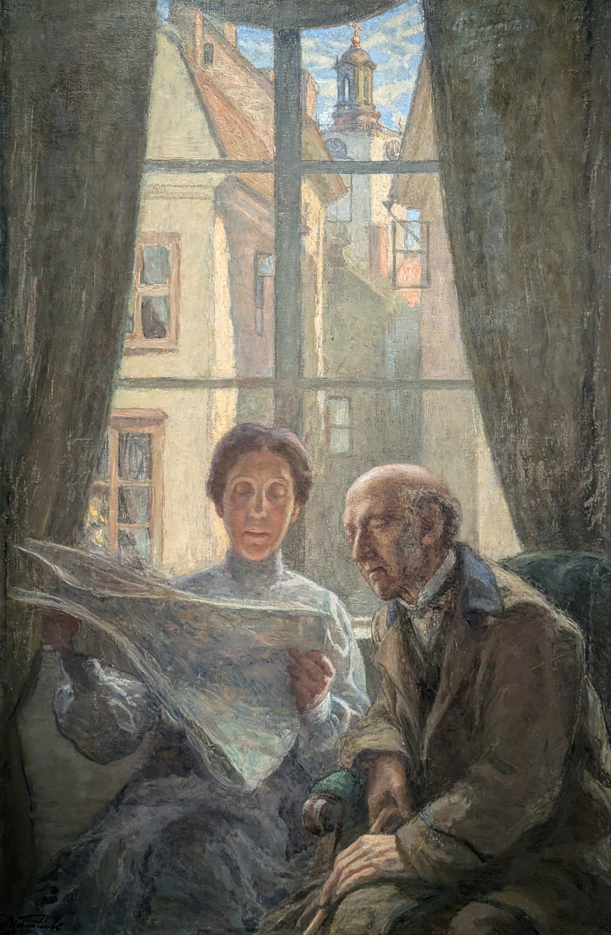 I gamla hemmet, Betty läser by Hanna Hirsch Pauli