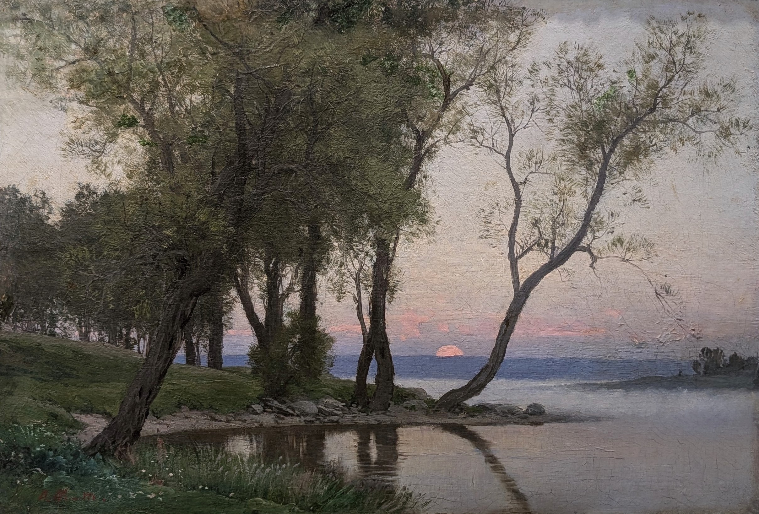 Insjölandskap by August Malmström