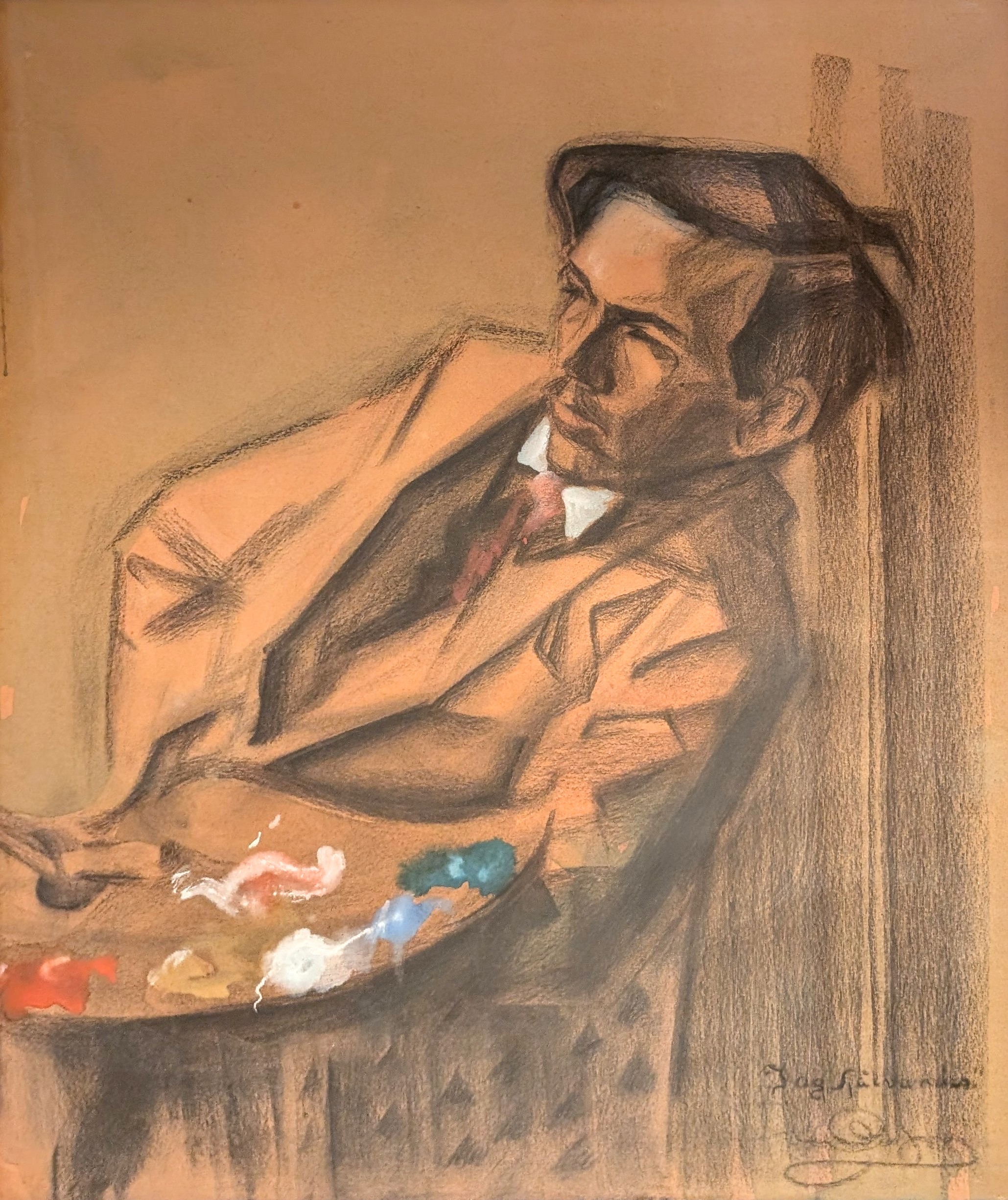 Självporträtt by Georg Olofsson