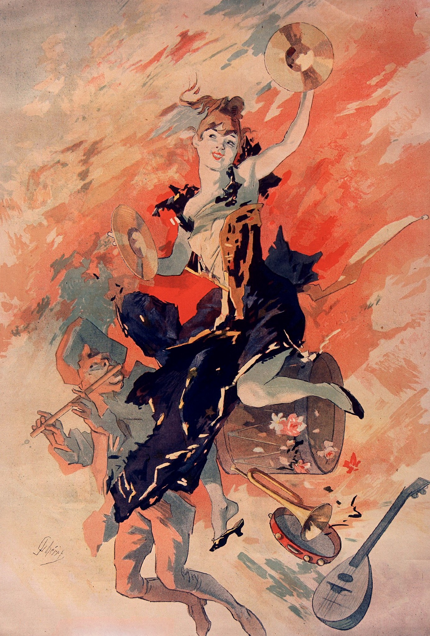 La Musique by Jules Chéret