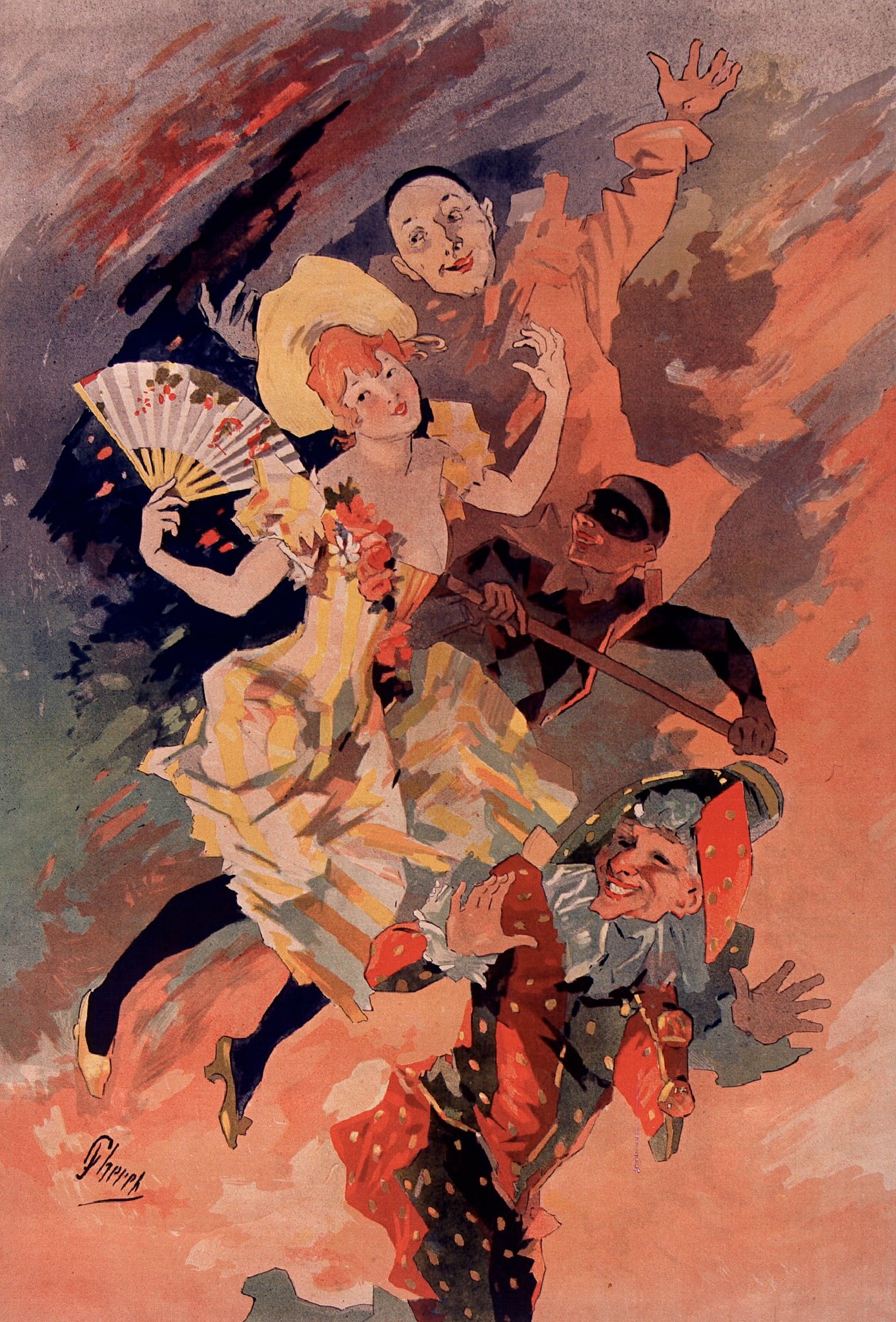 La Pantomime, Jules Chéret