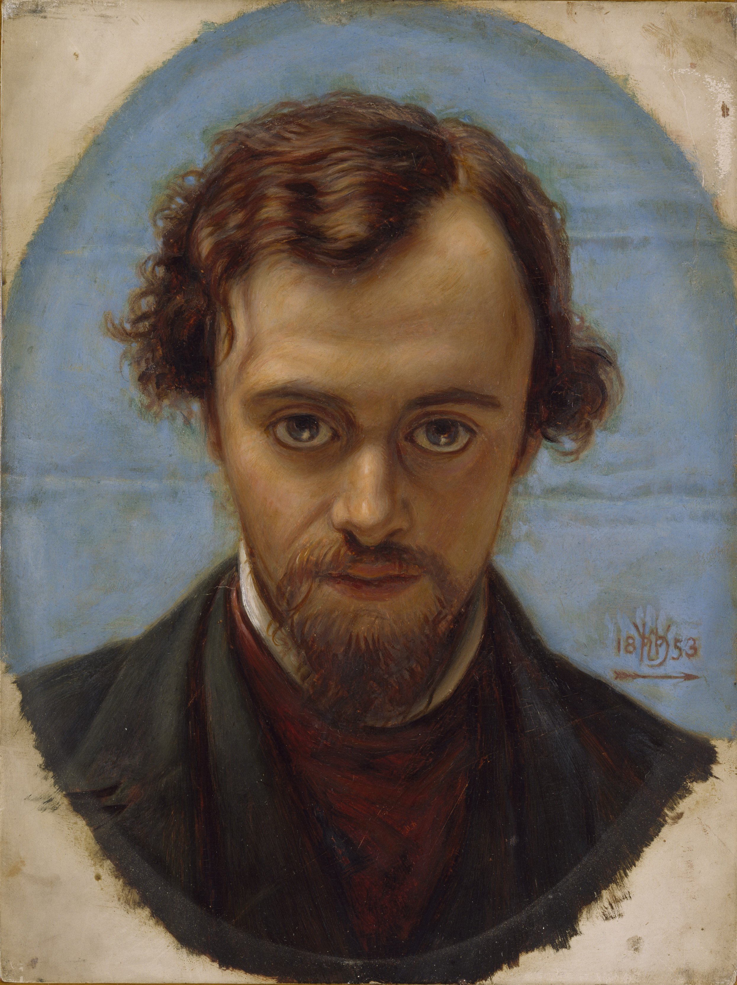 Portrait of Dante Gabriel Rossetti at 22 years of Age, William Holman Hunt