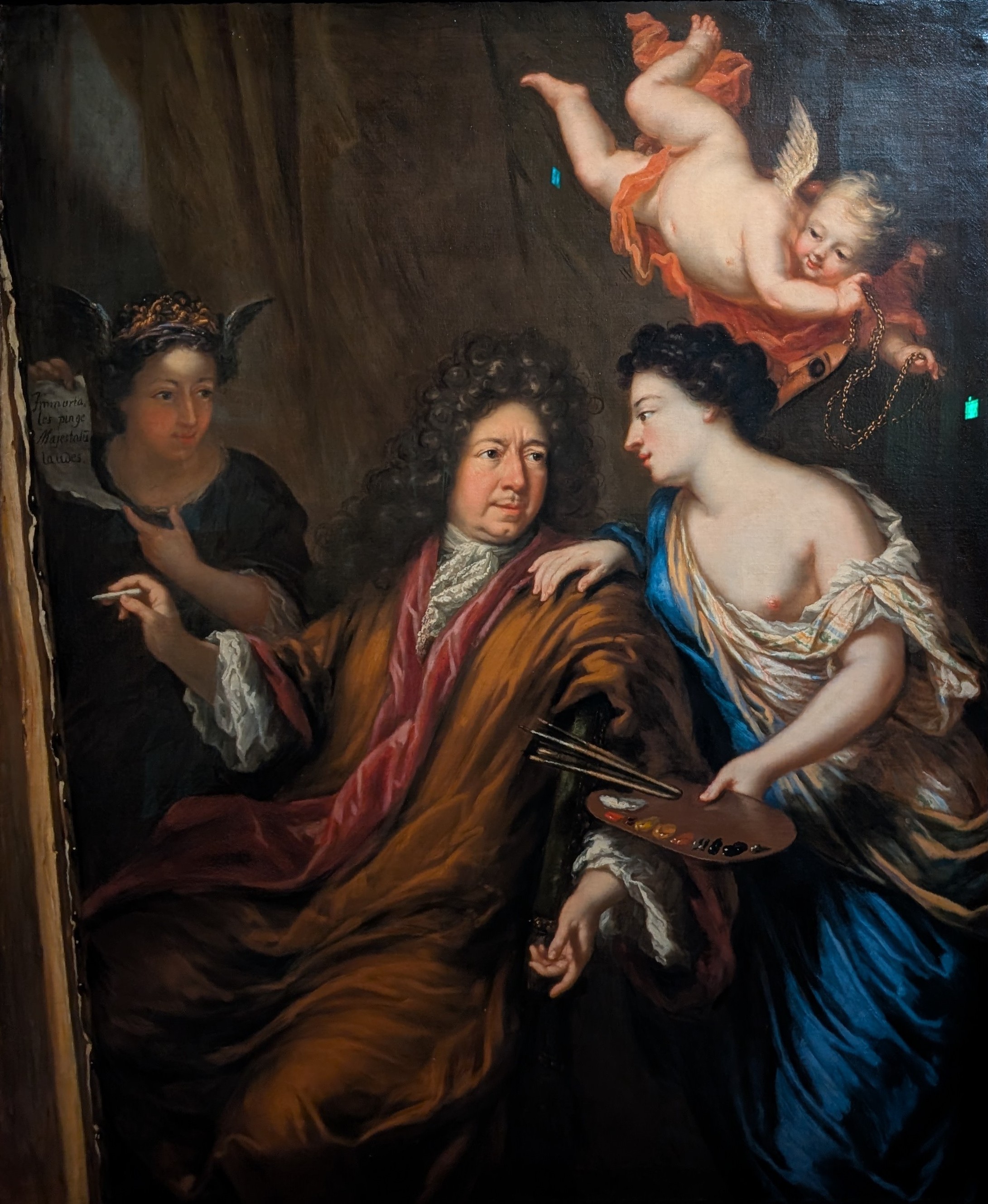 Självporträtt med allegorier by David Klöcker Ehrenstrahl