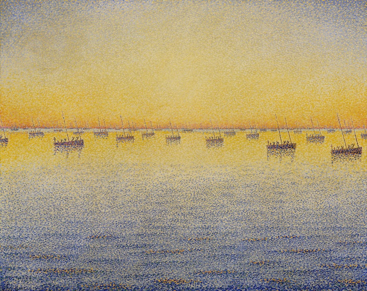 La Pêche à la sardine. Concarneau by Paul Signac