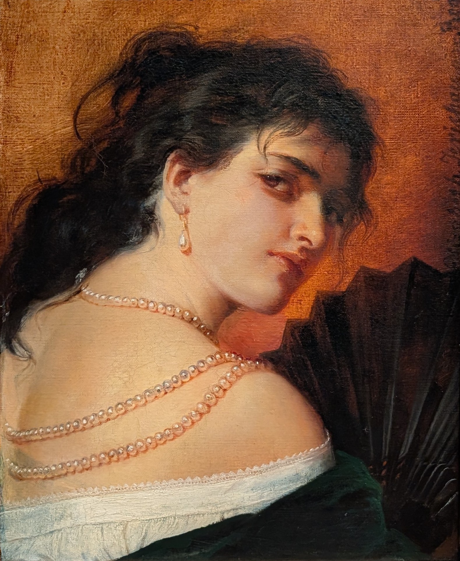 Kvinnohuvud by Elisabeth Jerichau-Baumann