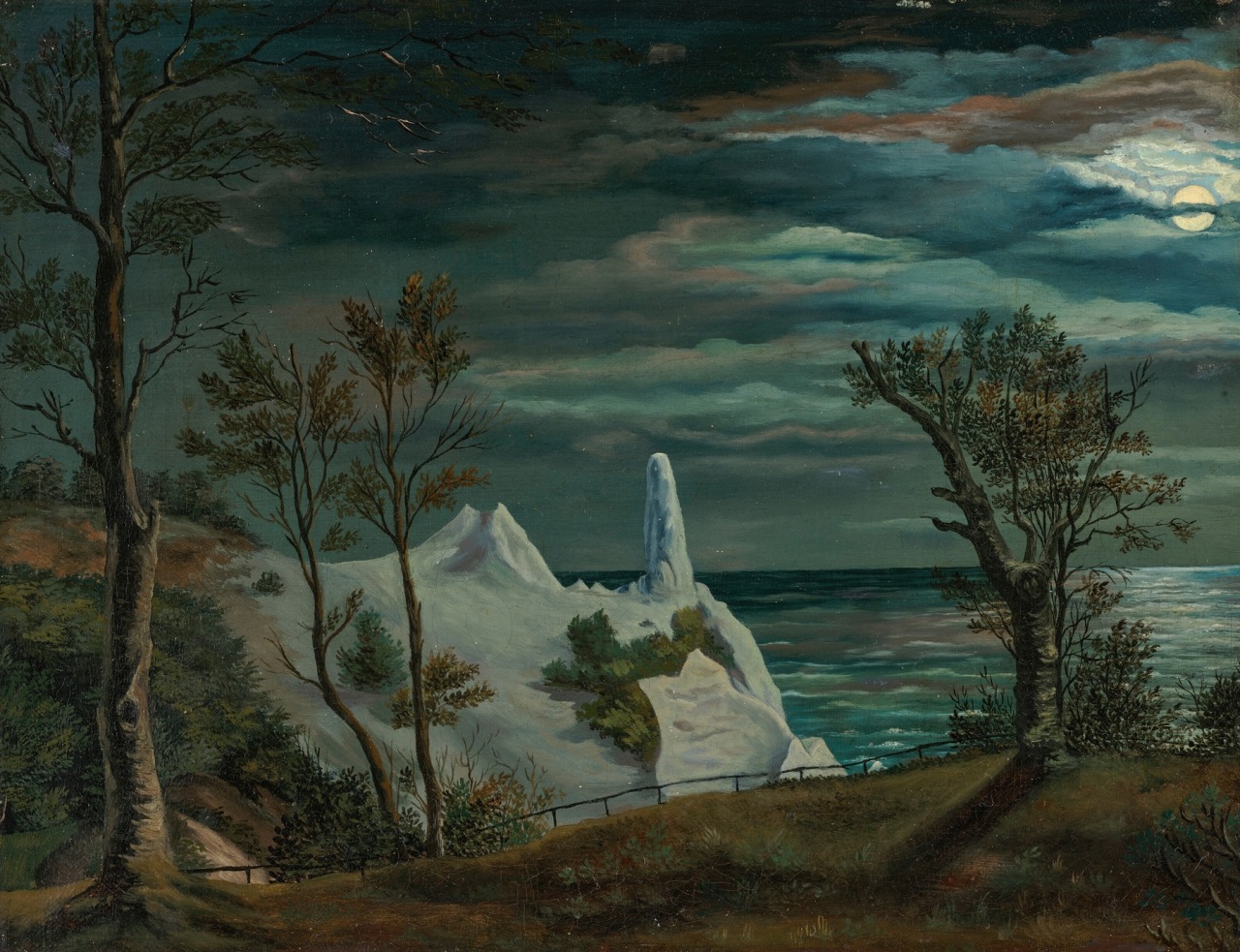 Sommerspiret på Møns Klint Måneskin by Frederik Sødring