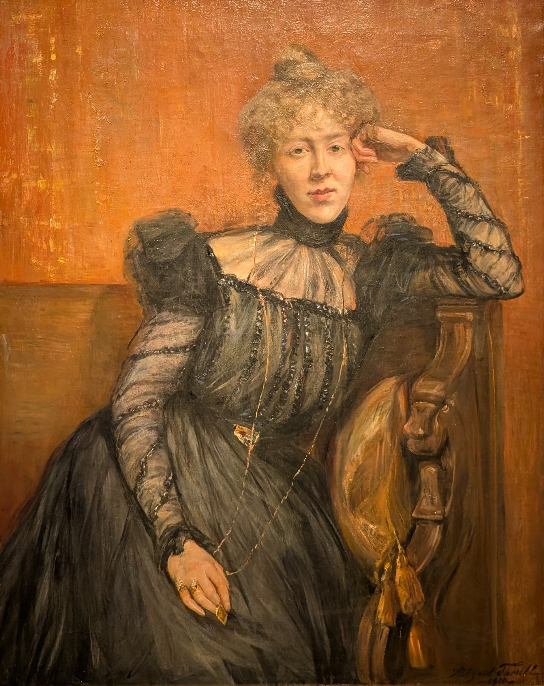 Violinisten Sigrid Lindberg by Hildegard Thorell