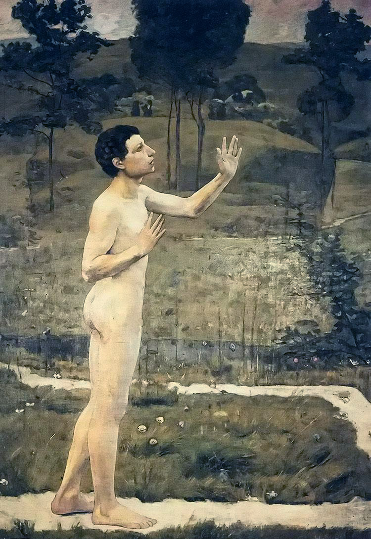 Dialogue with Nature by Ferdinand Hodler