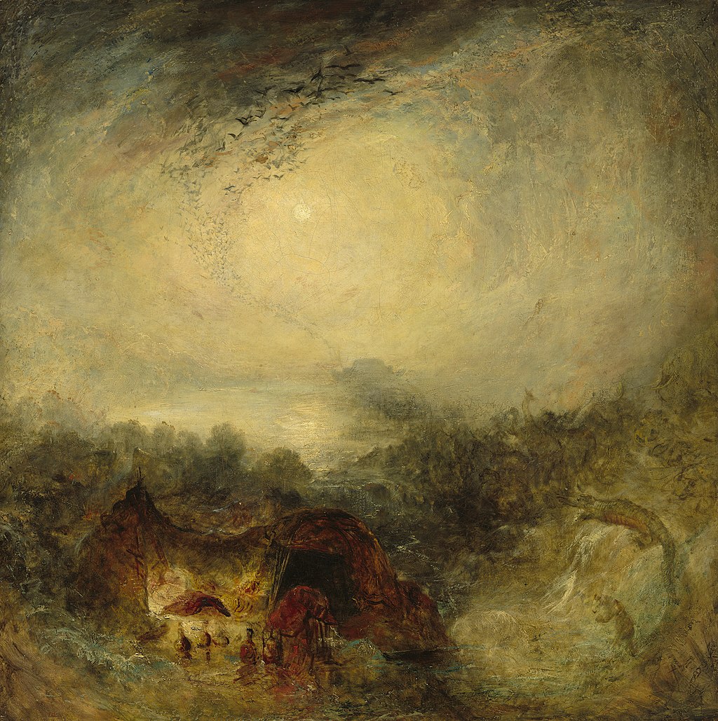 The Evening of the Deluge by J. M. W. Turner