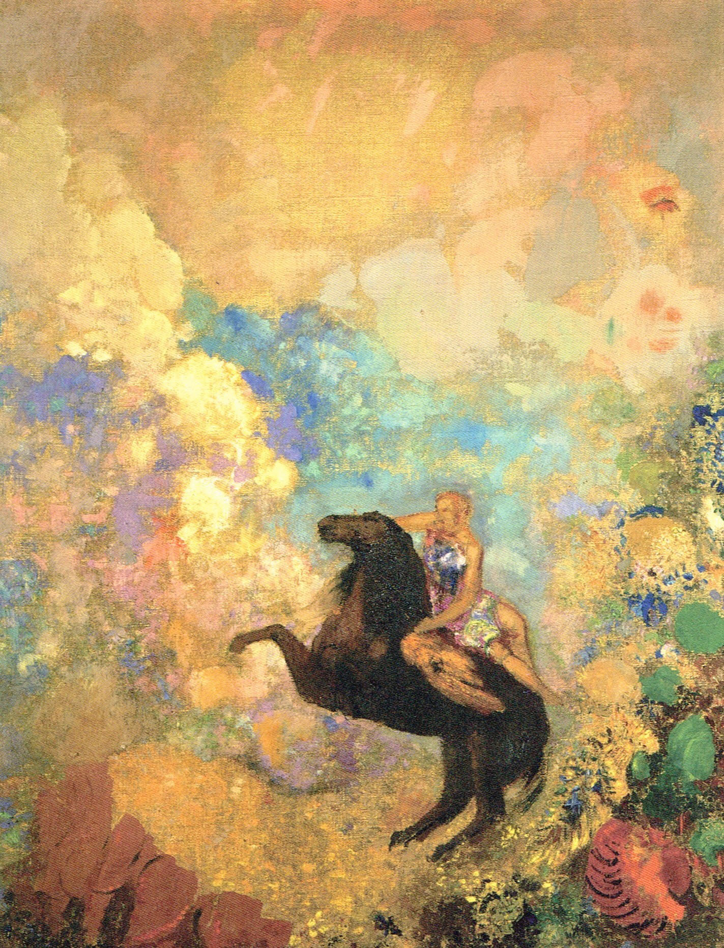 Muse sur Pégase by Odilon Redon