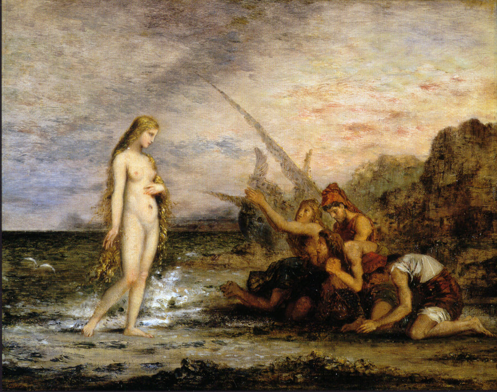 Vénus et les pêcheurs by Gustave Moreau