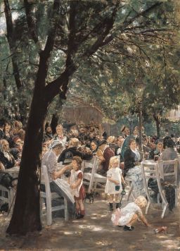 Münchner Biergarten by Max Liebermann