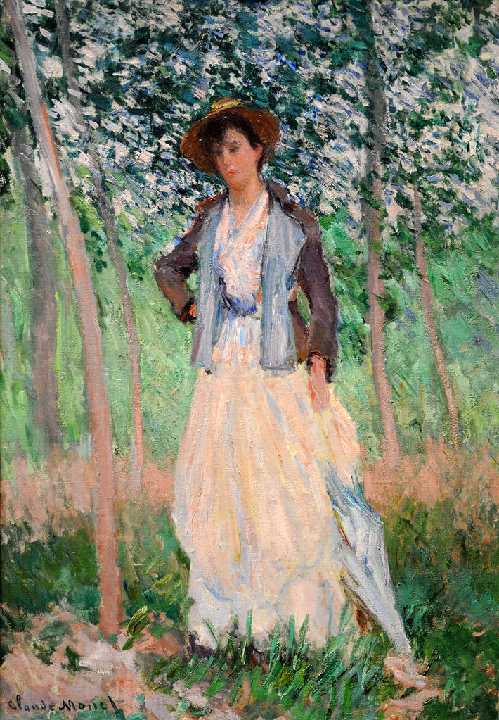 The Stroller (Suzanne Hoschedé) by Claude Monet