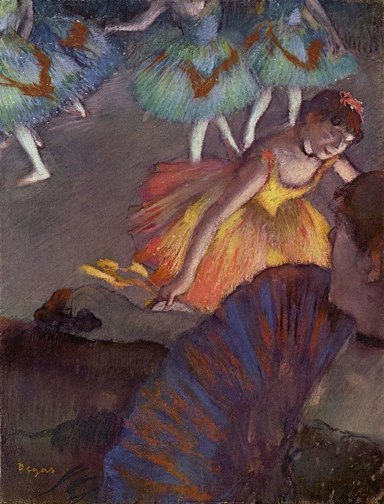 Ballet seen from an opera box by Edgar Degas