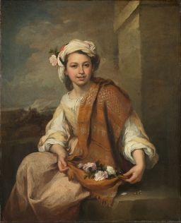 The Flower Girl by Bartolomé Esteban Murillo