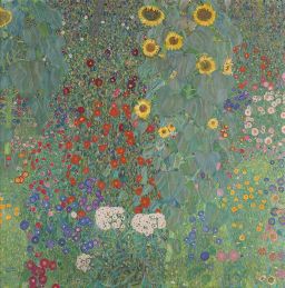 Garten mit Sonnenblumen auf dem Lande by Gustav Klimt