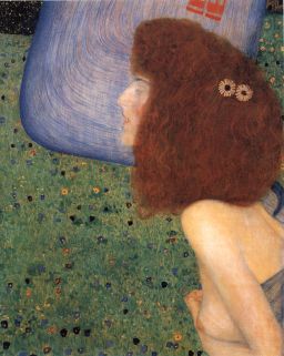 Girl With Blue Veil by Gustav Klimt