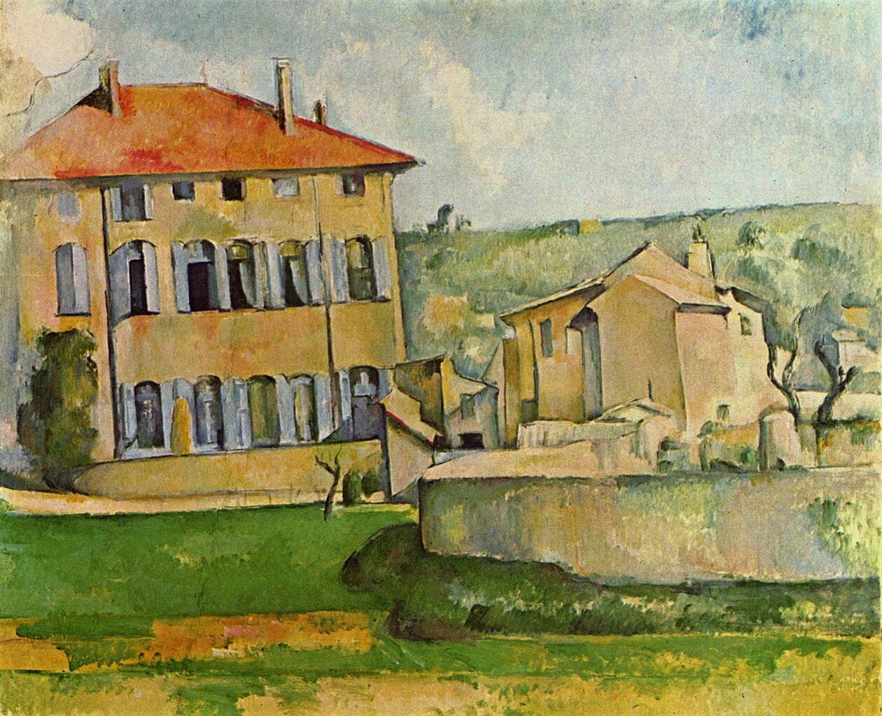 Maison et ferme du Jas de Bouffan by Paul Cézanne