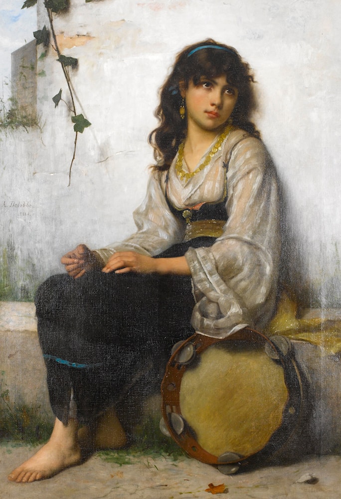 The Little Tambourine Girl, François-Alfred Delobbe