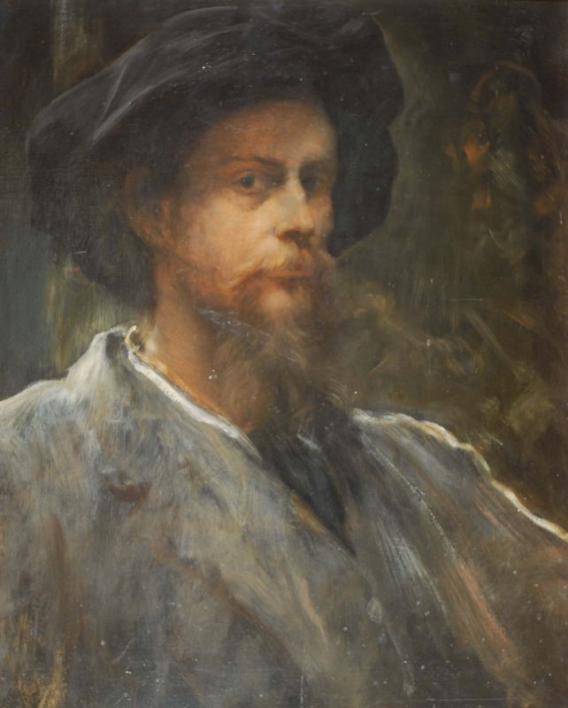 Self Portrait with Felt Hat by William Blake Richmond