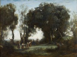 A Morning. The Dance of the Nymphs by Camille Corot