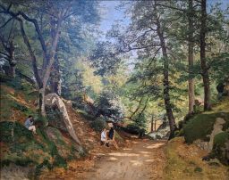 Sommarlandskap från Fontainebleau by Oscar Törnå