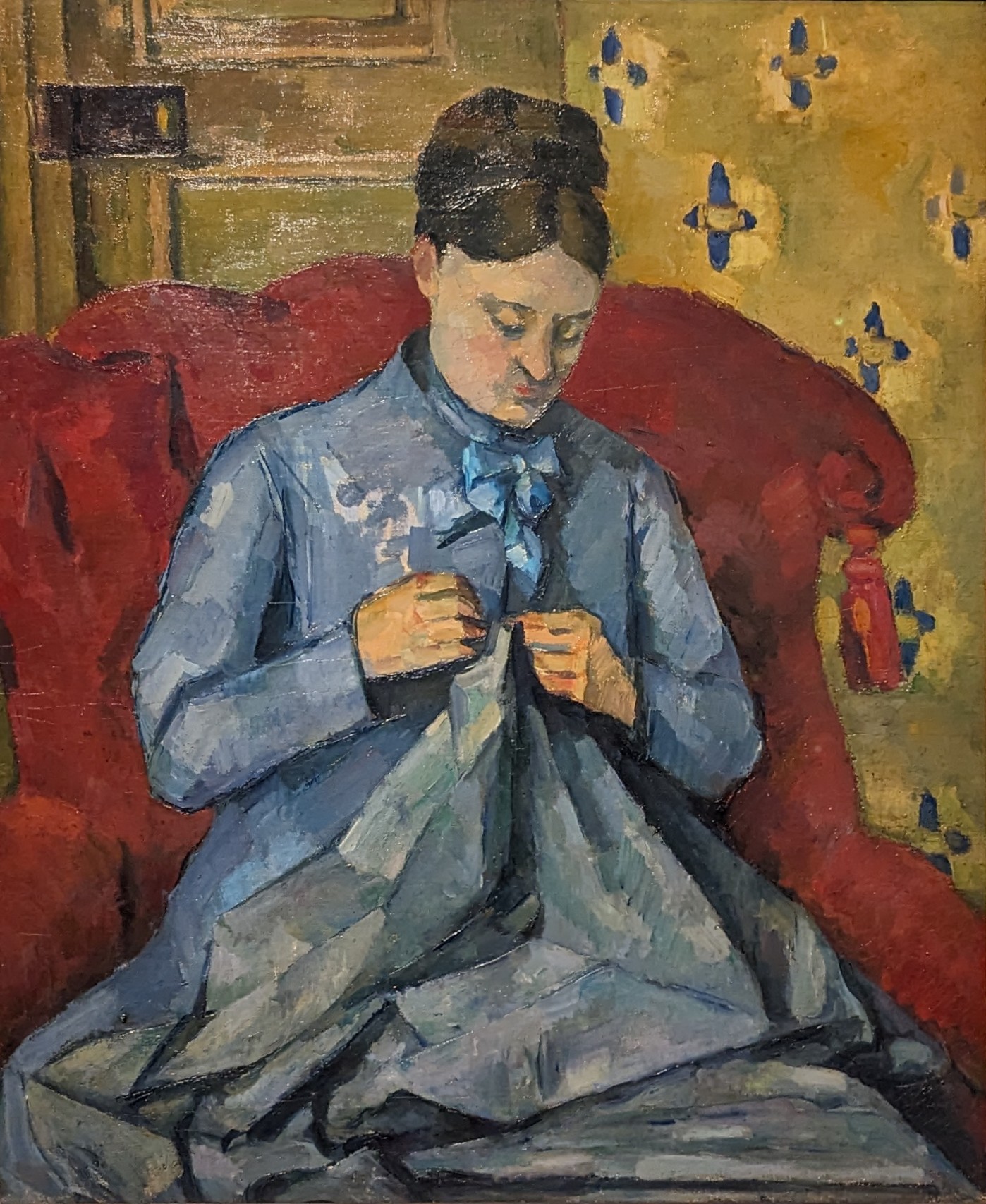 Portrait of the Artist's Wife by Paul Cézanne